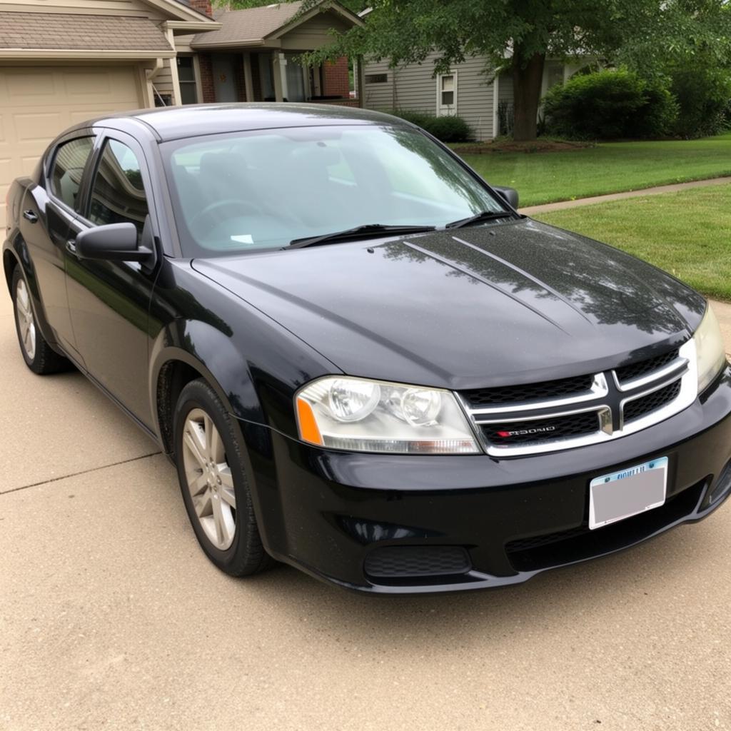 2013 Dodge Avenger SE exterior transformation before detailing