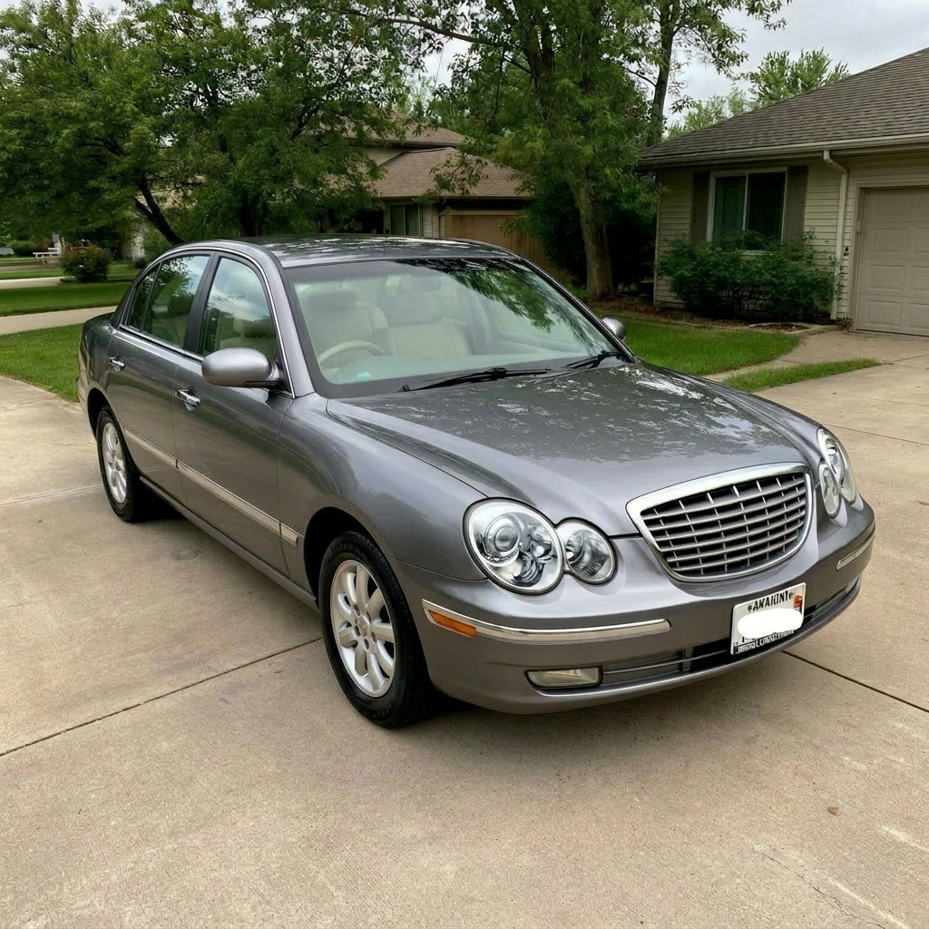 2008 Kia Amanti exterior transformation after detailing
